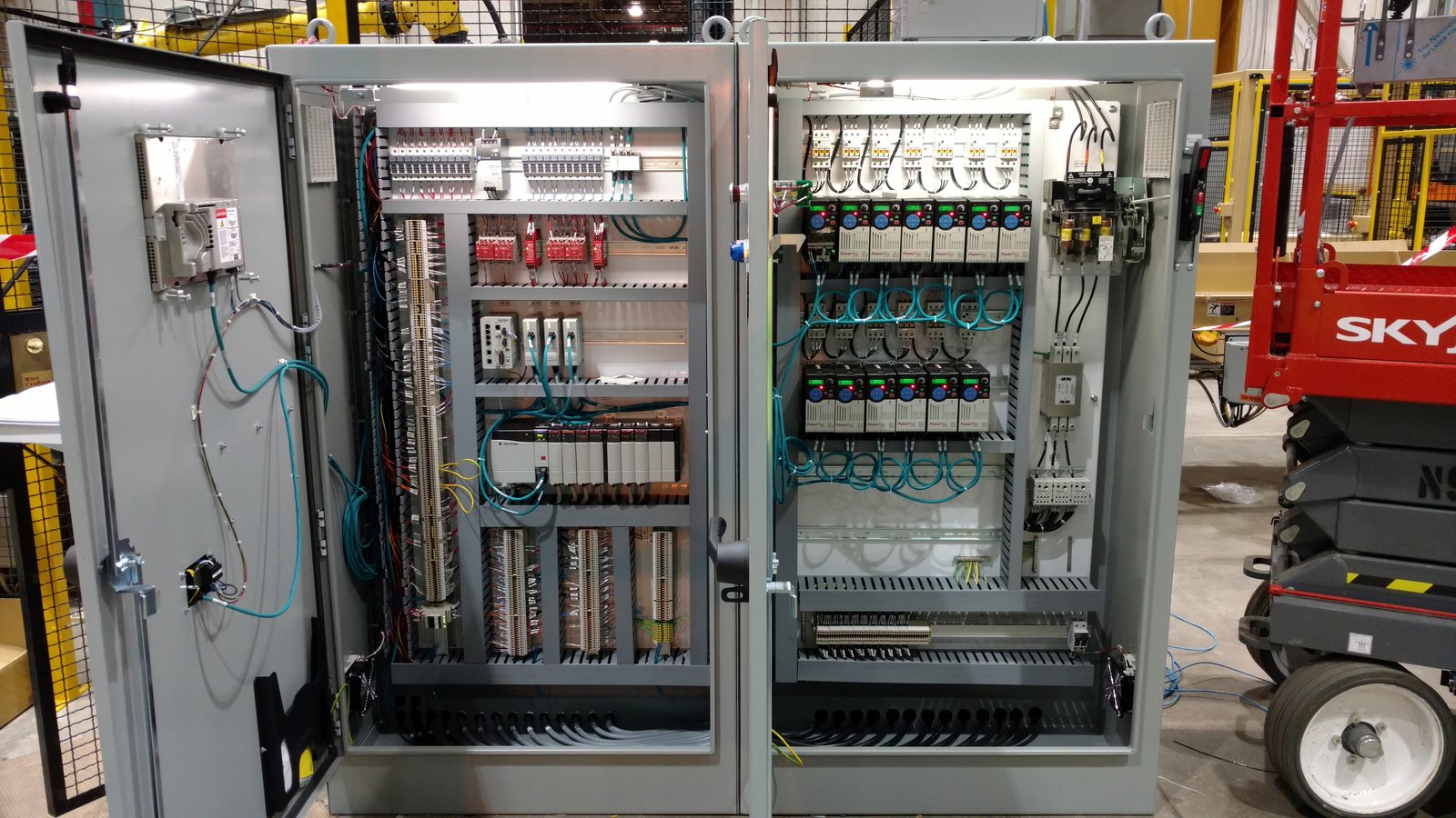 Industrial electrician, PLC panel